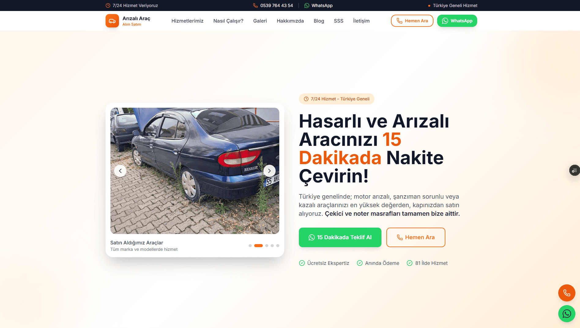 Arızalı Araç Alım Satım